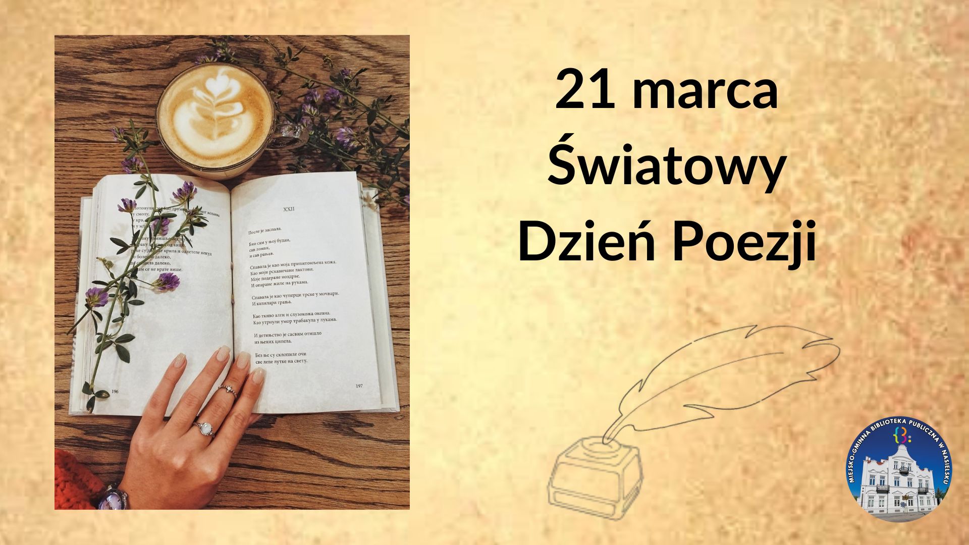 Dziś obchodzimy Międzynarodowy Dzień Poezji!