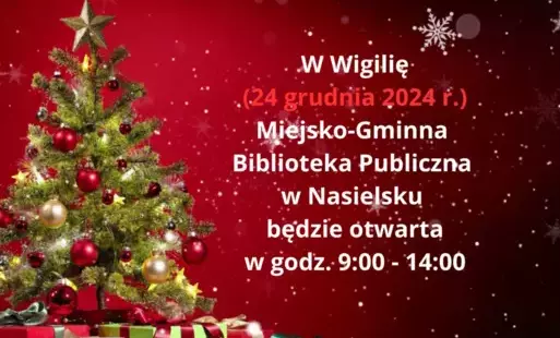 Zdjęcie do Godziny otwarcia biblioteki w wigilię