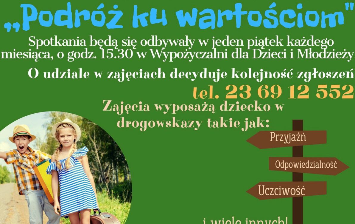 Zdjęcie do Serdecznie zapraszamy dzieci do udziału w cyklu spotkań z psychologiem &bdquo;Podr&oacute;ż ku wartościom"!