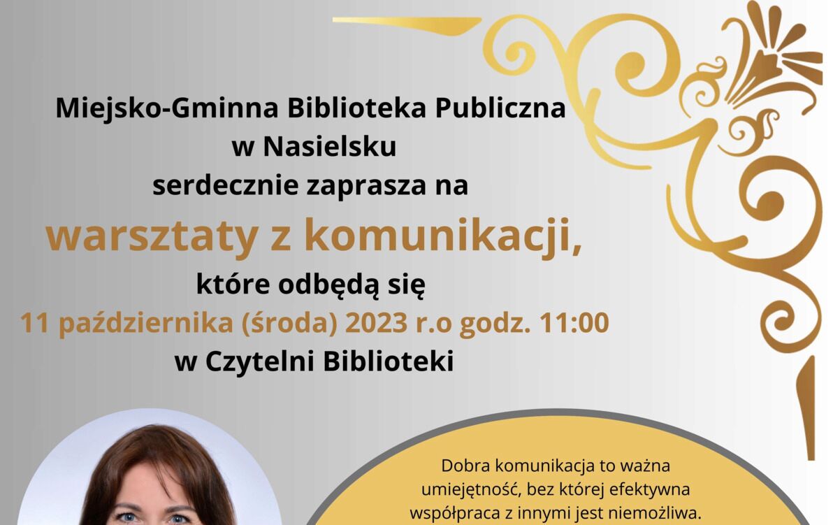 Zdjęcie do Serdecznie zapraszamy mieszkańc&oacute;w Gminy Nasielsk na warsztaty z komunikacji!