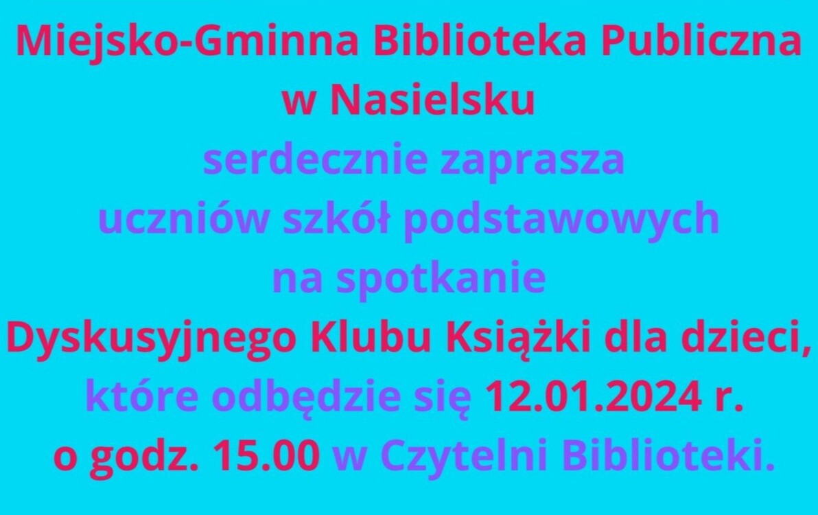 Zdjęcie do Serdecznie zapraszamy na spotkanie DKK dla dzieci!