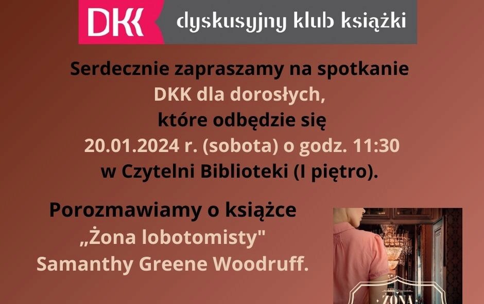 Zdjęcie do Serdecznie zapraszamy na spotkanie DKK dla dorosłych!
