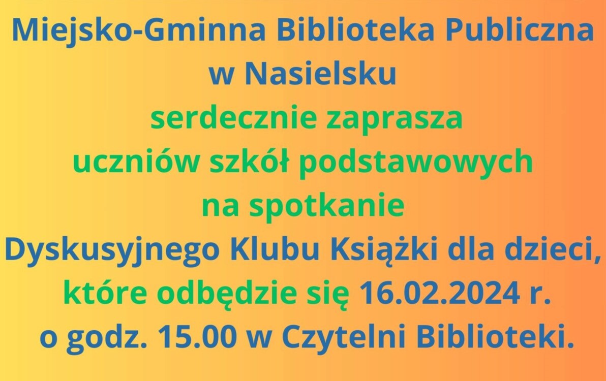 Zdjęcie do Serdecznie zapraszamy na spotkanie DKK dla dzieci