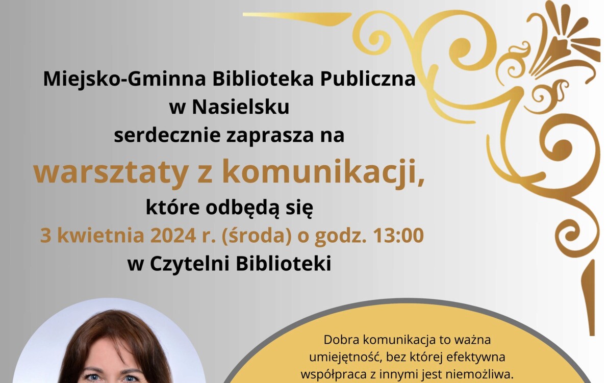 Zdjęcie do Serdecznie zapraszamy mieszkańc&oacute;w Gminy Nasielsk na warsztaty z komunikacji!