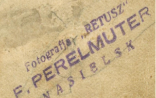 Zdjęcie do Zakład fotograficzny &bdquo;Retusz&rdquo; &nbsp;Fiszela (Felixa) Perelmutera (1912-1942)