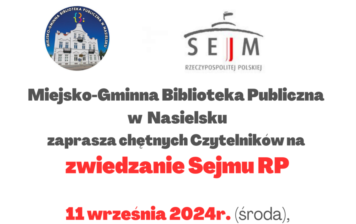 Zdjęcie do Zapraszamy serdecznie na zwiedzanie Sejmu RP razem z nami!