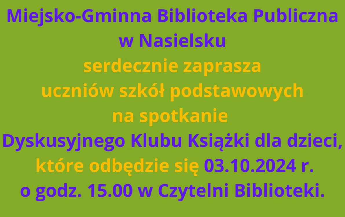 Zdjęcie do Serdecznie zapraszamy na spotkanie DKK dla dzieci!
