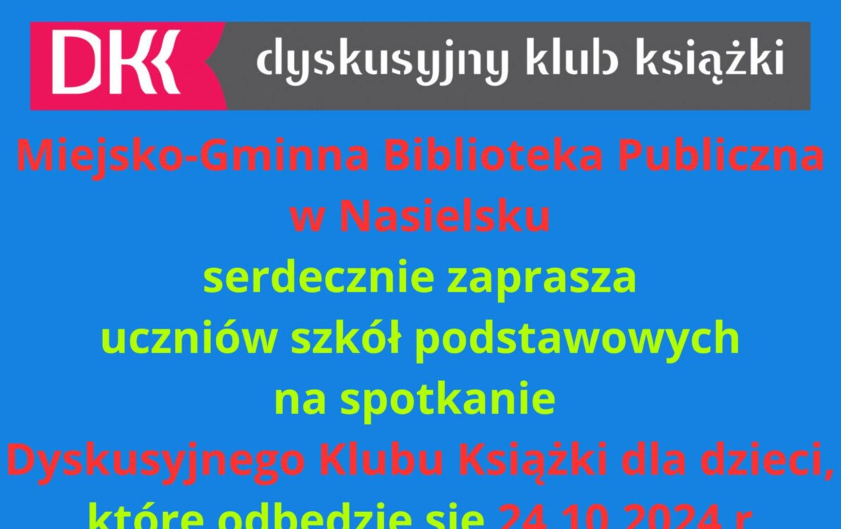 Zdjęcie do Serdecznie zapraszamy na spotkanie DKK dla dzieci.