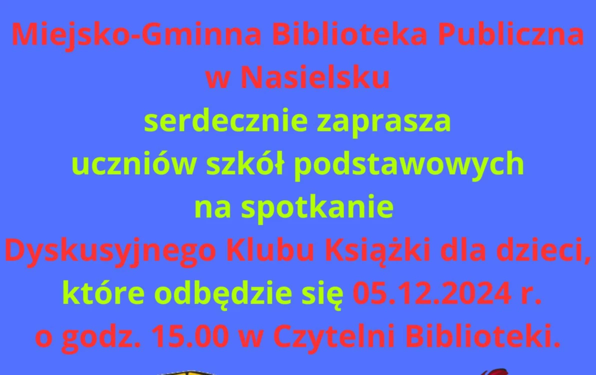 Zdjęcie do Serdecznie zapraszamy na spotkanie DKK dla dzieci.