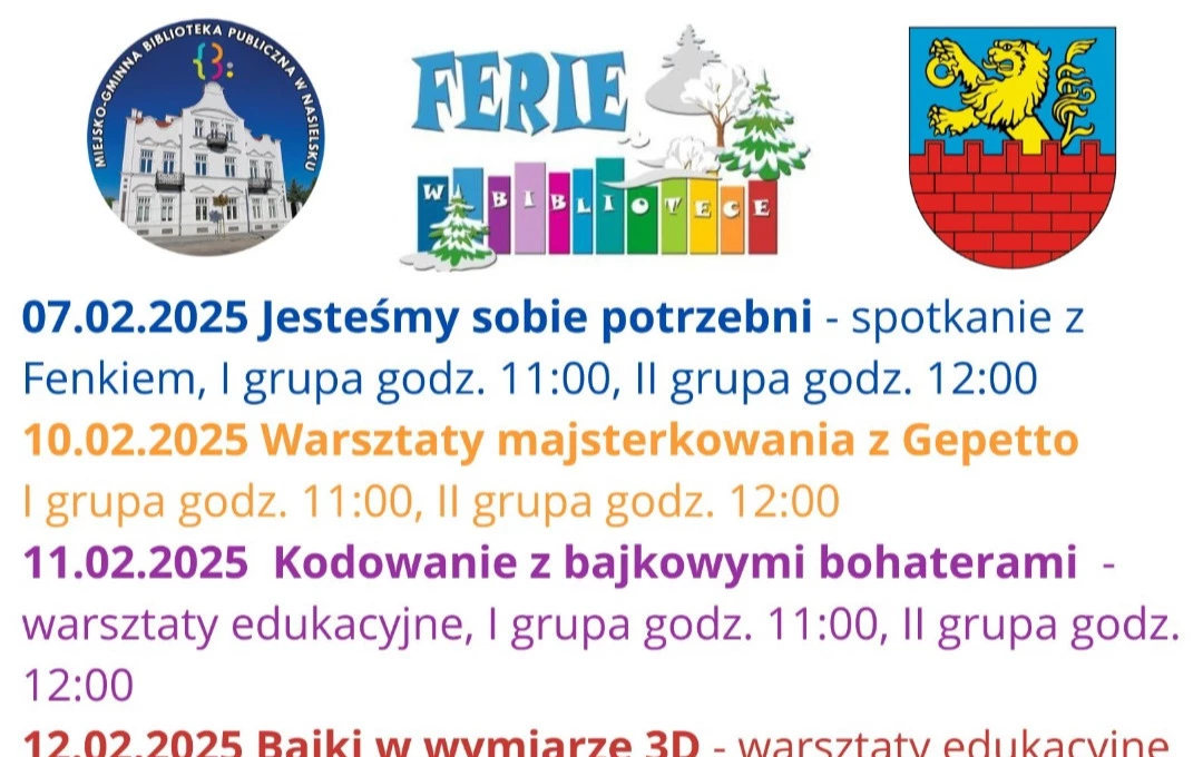 Zdjęcie do Serdecznie zapraszamy dzieci do spędzenia ferii z biblioteką!