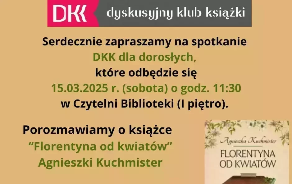 Zdjęcie do Serdecznie zapraszamy na spotkanie DKK dla dorosłych!