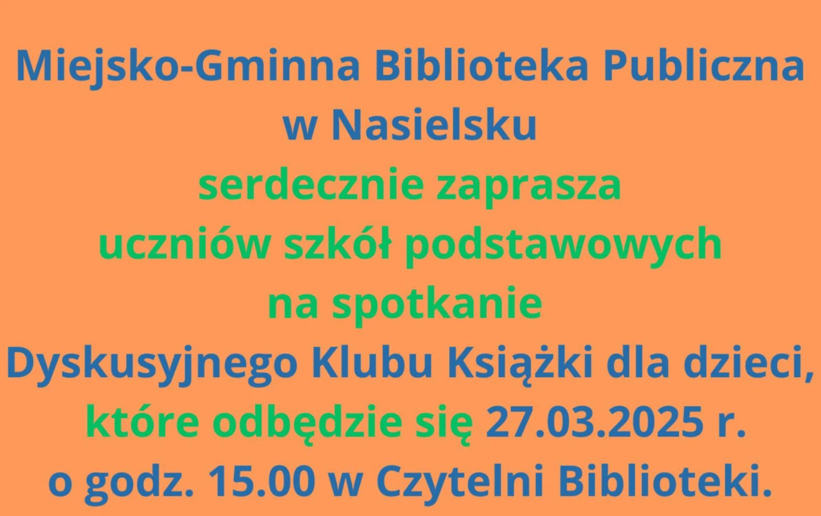 Zdjęcie do Serdecznie zapraszamy na spotkanie DKK dla dzieci!