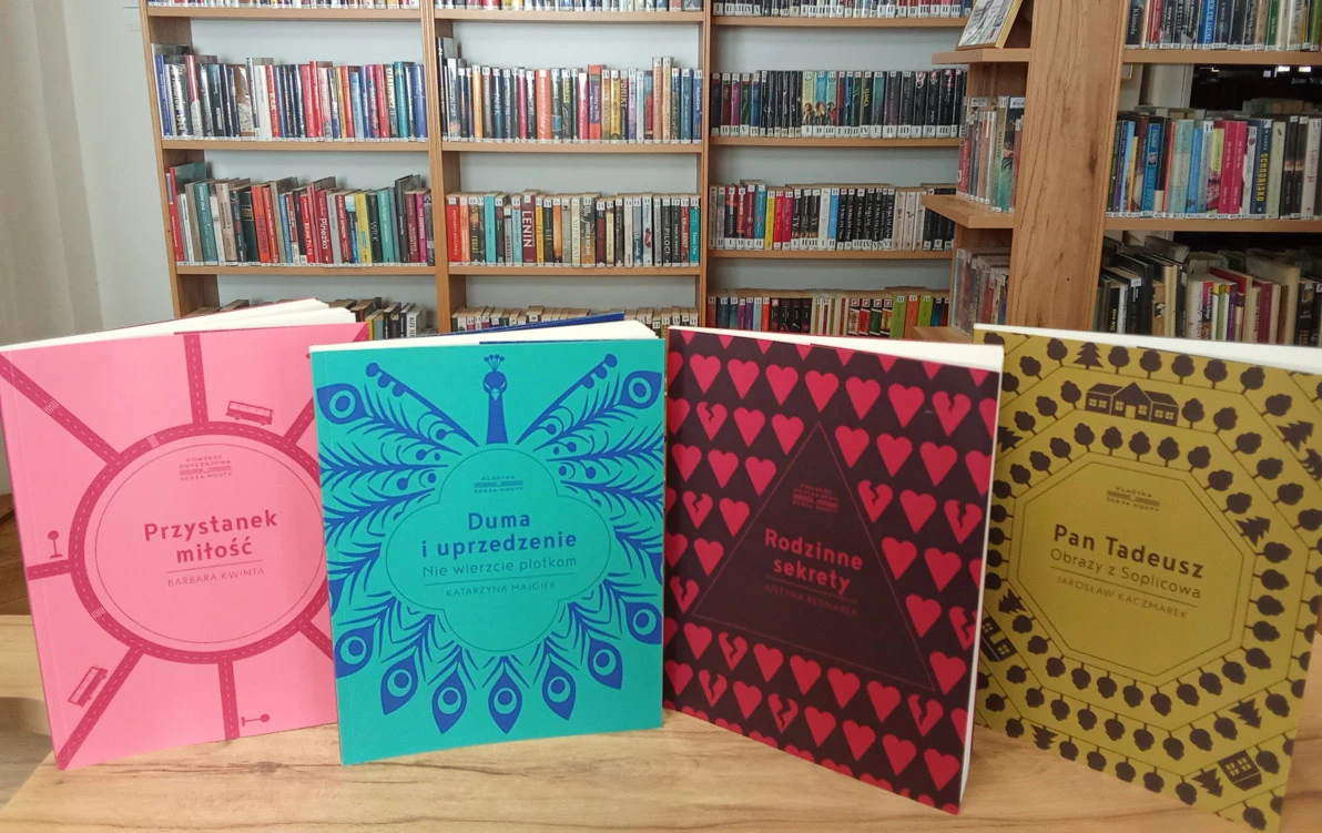 Zdjęcie do Książki z serii &bdquo;Mosty&rdquo;, kt&oacute;re otrzymała nasza biblioteka.