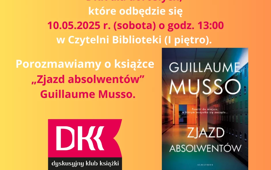 Zdjęcie do Serdecznie zapraszamy na spotkanie DKK dla dorosłych!
