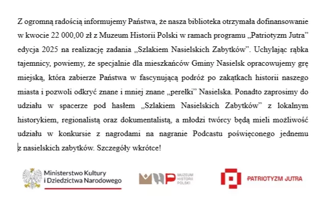 Zdjęcie do Dofinansowanie dla biblioteki!