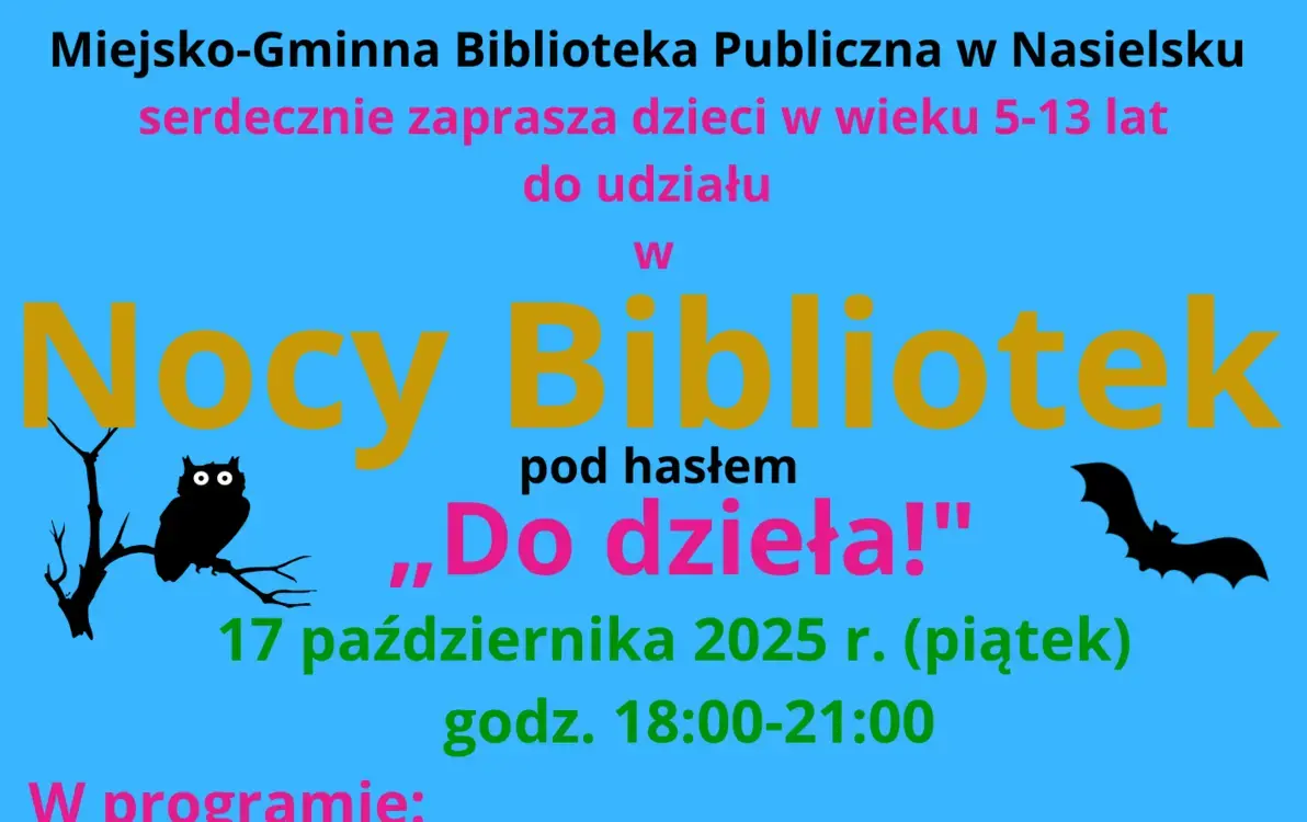 Zdjęcie do Noc Bibliotek 2025