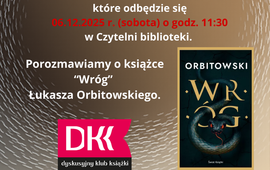 Zdjęcie do Dyskusyjny Klub Książki dla dorosłych!