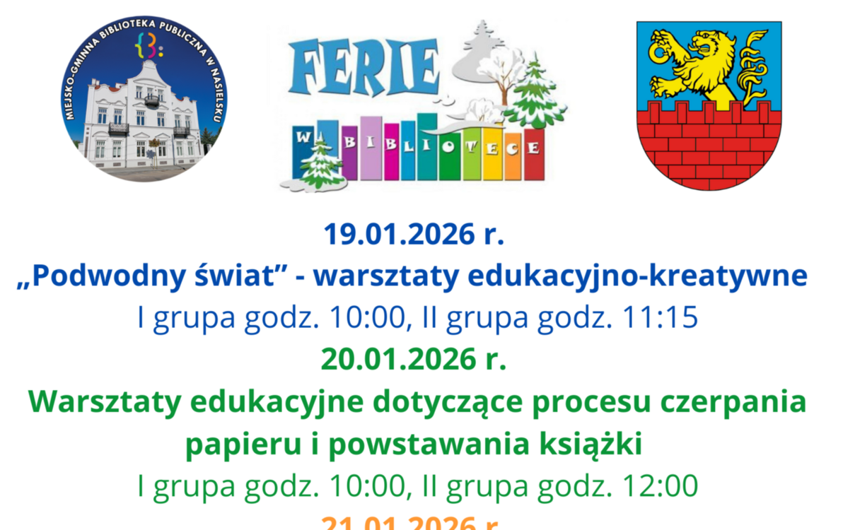 Zdjęcie do Ferie w bibliotece