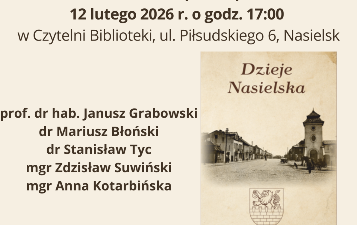 Zdjęcie do Promocja książki "Dzieje Nasielska"