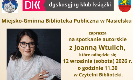 Zdjęcie do Spotkanie autorskie z Joanną Wtulich