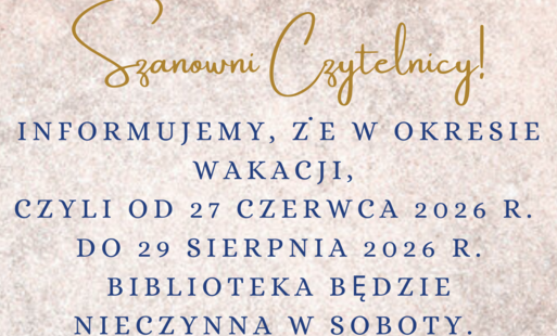 Zdjęcie do Ważna informacja!
