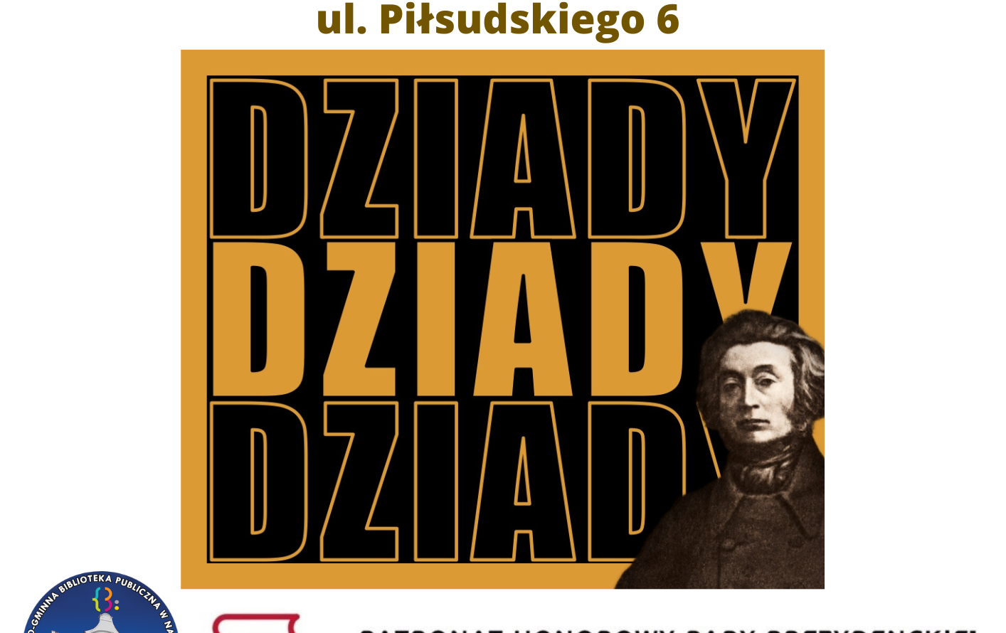 Zdjęcie do Zaproszenie na Narodowe Czytanie